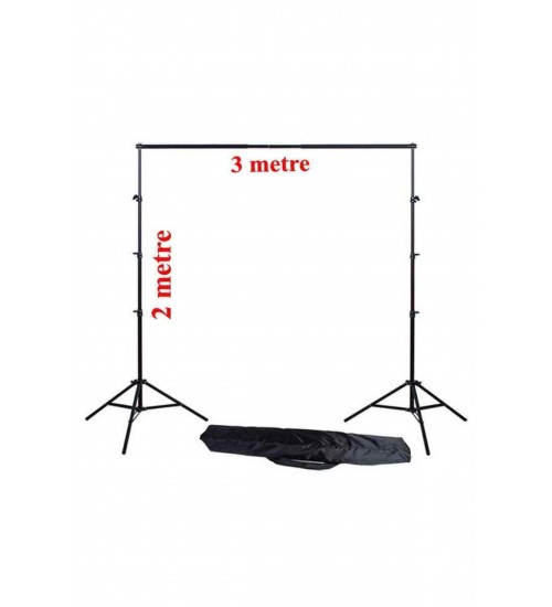 Black Screen-siyah Fon Perde (2X3M) Fon Standı 2x3mfstand
