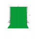 Chromakey-green Screen- Greenbox Yeşil Fon Perde (2X3 M) Fon Standı 4 FON MANDALI YÜZDE YÜZ PAMUK