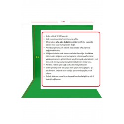 2x2 metre chromakey green screen greenbox yeşil fon Perde ,oyun,Fotoğraf , Stream 4 mandallı