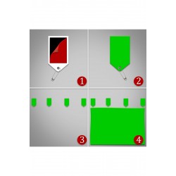 150x100 cm chromakey green screen greenbox yeşil fon Perde ,oyun,Fotoğraf , Stream 4 mandallı