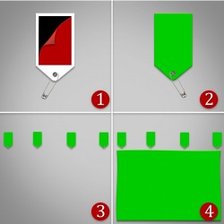 150x100 cm chromakey green screen greenbox yeşil fon Perde ,oyun,Fotoğraf , Stream 4 mandallı