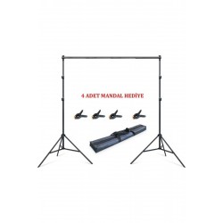 Taşınabilir 2x3 Metre Fon Standı