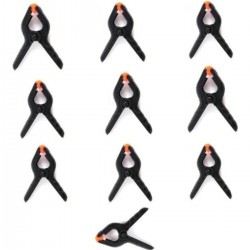 Fon Tutucu Mandal Perde Tutucu Mandal Clamp Kıskaç (10 Adet)