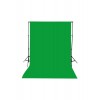 Chromakey-green Screen- Greenbox Yeşil Fon Perde(3x6 M) + Fon Standı 3x6yesılf