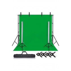 Chromakey Green Screen Greenbox Yeşil Fon Perde Çekim Seti