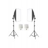 Ikili Softbox Seti  50x70cm Lambalı Toplam 9000 Lümen
