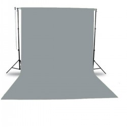 Gri Fon Perde Sistemi (2x3m) Ayaklı Makara Zincirli