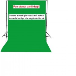 Green Screen 3x6 Metre Chromakey Greenbox Yeşil Fon Perde