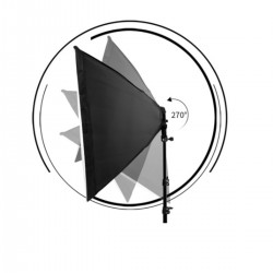 Ikili Softbox Seti  50x70cm Lambalı Toplam 9000 Lümen