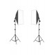 3 Duylu Softbox + 2 M Işık Ayağı Lambasız (2 Adet)