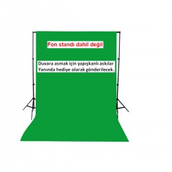 Chromakey- Green Screen Greenbox Yeşil Fon Perde(2 X2)