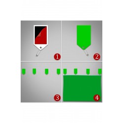 ( 1.5x3 M) Chromakey-green Screen- Greenbox Yeşil Fon Perde