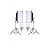 Ikili Softbox Seti ( 50x70 Cm) Lambalı Toplam 9000 Lümen