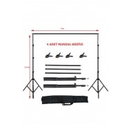 2,5x3 Metre Taşınabilir Fon Standı