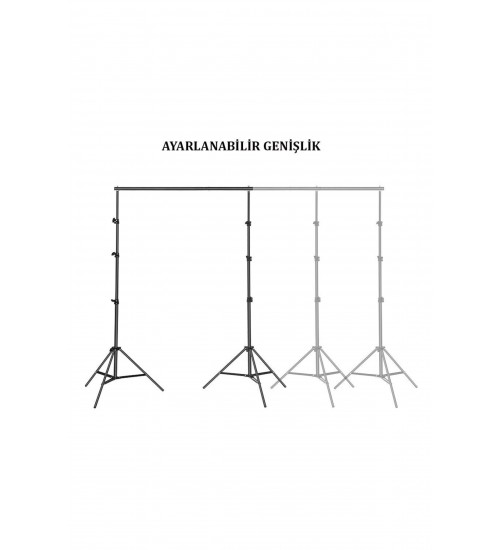 2,5x3 Metre Taşınabilir Fon Standı