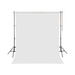 Beyaz Fon Perde Sistemi 200x300cm Ayaklı Makara Zincirli