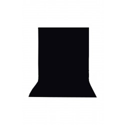 Black Screen-siyah Fon Perde (2x3m)- % 100 Pamuk- Duvara Asmak Için Yapışkanlı Aparatlar Hediye