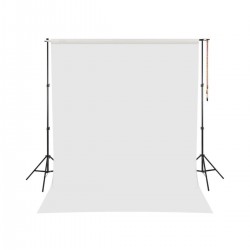 White Screen Beyaz Fon Perde (150x200cm) Ayaklı Makara Zincirli